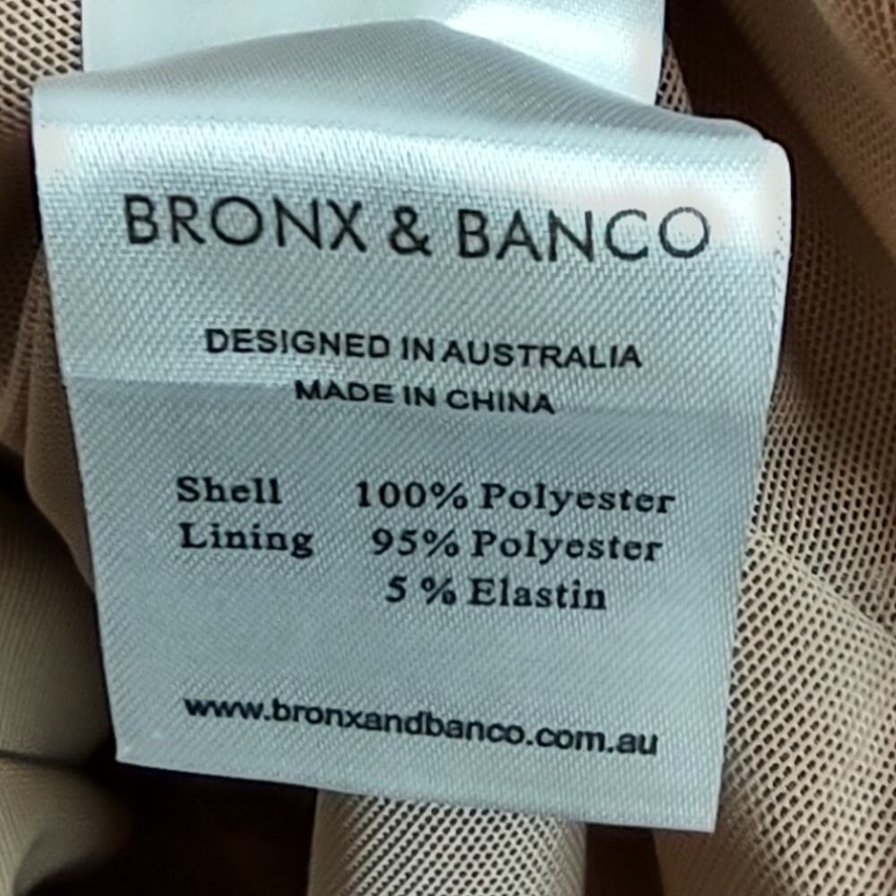 Bronx and Banco Saba Blanc Lace Midi-Dress Bridal Sleeveless White Nude Size 2 - Picture 5 of 16